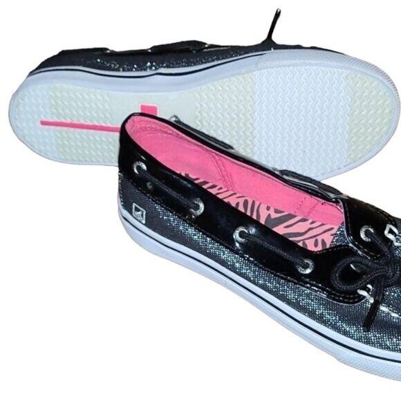 Sperry Girl's Size 4.5 Glitter Flats - Picture 3 of 3
